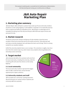 Auto Repair Marketing Plan