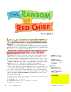 Reese Hodges - Ransom of Red Chief