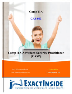 Reliable CAS-004 Exam Topics