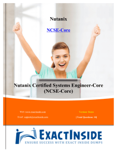 Nutanix-NCSE-Core