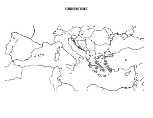 SOUTHERN EUROPE MAP