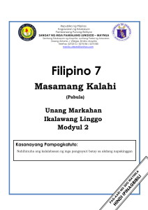 FILIPINO-7 Q1-MODYUL-2