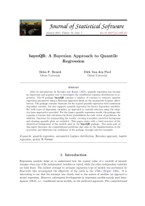 bayesQR A Bayesian Approach to Quantile Regression