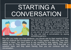 STARTING A CONVERSATION