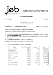 Accounting P1 Sup Information Booklet 2018