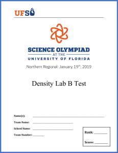 Density Lab B Test
