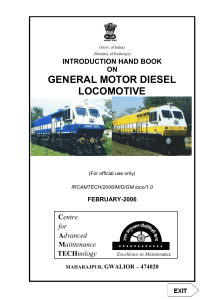 Introduction handbook on General Motor Diesel Locomotives
