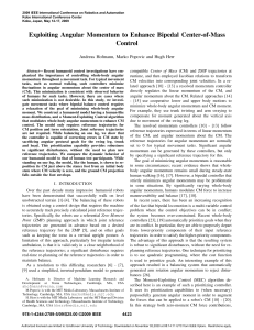 Exploiting Angular Momentum To Enhance Bipedal Center Of Mass Control