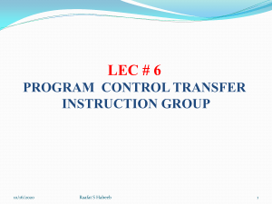 LEC#6-PROGRAM  CONTROL TRANSFER-UP2021