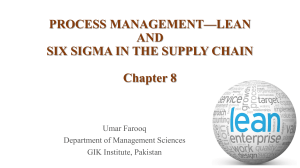 PROCESS MANAGEMENT—LEAN AND SIX SIGMA Ch 8-converted