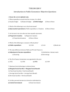 Public Economics MCQs Long 