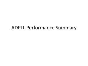 ADPLL Performance Summary