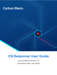 CB Response 7.2 User Guide