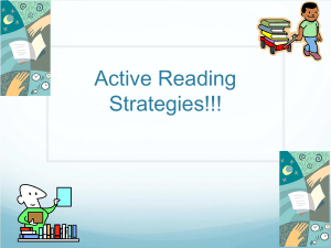 Active Reading Strategies PP