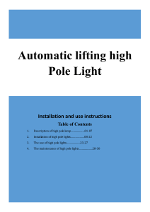 High Mast Automatic Pole Manual
