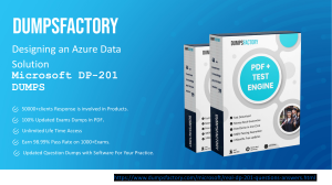 Download Valid Microsoft DP-201 Dumps PDF - DumpsFactory