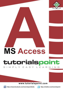 ms access tutorial