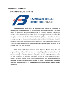 Fajarbaru & Ho Hup: Company Profile & Ratio Analysis