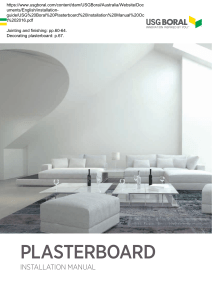 USG Boral Plasterboard Installation Manual Oct 2016