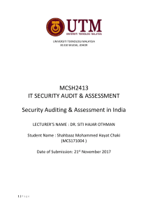 Security Auditing In India