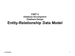 DBMS 2020 Entity Relationship Data Model