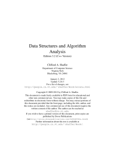 Data Structures and Algorithm Analysis - C++ v3.2
