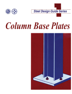 Steel Design Guide Series Column Base Pl