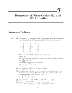 Response of First Order RL and RC Circui