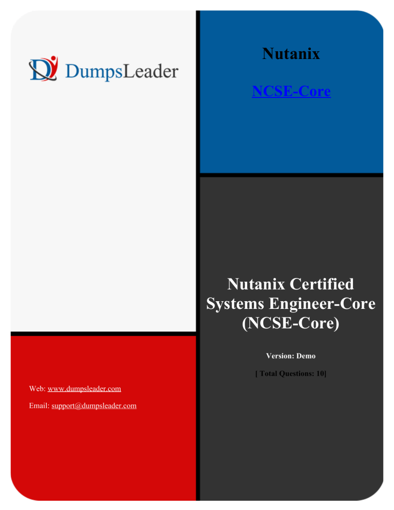 Valid Exam NCSE-Core Blueprint