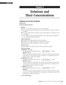 MHR Chemistry v11.4 Chapter 8 Solutions