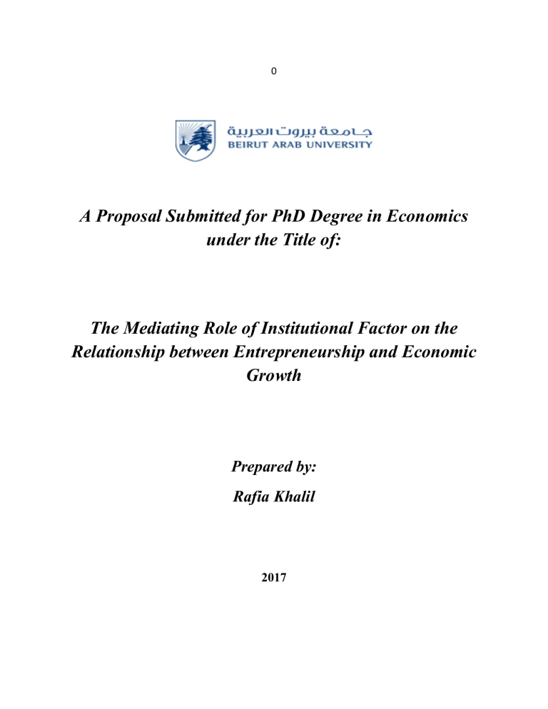 proposal phd economics