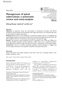 Spinal Tuberculosis Management: Meta-Analysis