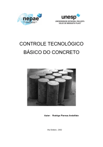 Controle tecnologico basico do concreto