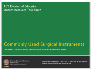 Common Surgical Instruments module