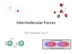 Intermolecular Forces- the four types chemistry