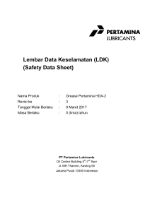 [Bahasa] SDS Grease Pertamina HDX-2(1)