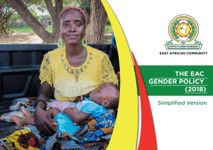EAC Gender Policy - Summarised Version