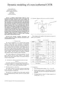 ACIT4810 assignment2 IEEEtemplate Dynamic modeling of a nonisothermal CSTR