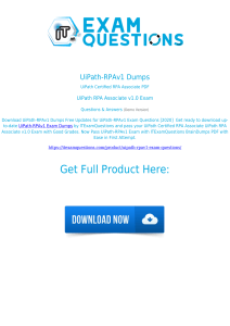 UiPath-ARDv1 Latest Test Discount