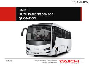 Daiichi - ISUZU Parking Sensor Quotation - 17.04.2020