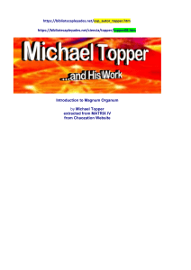 Michael Topper -- Introduction to Magnum Organum bbpl