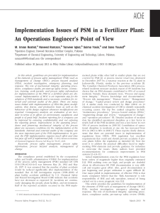 Implementation Issues of PSM in a Fertil (1)