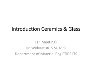 1st Meeting (Ceramic and Glass)