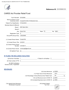 CARES Act Provider Relief Fund (1)