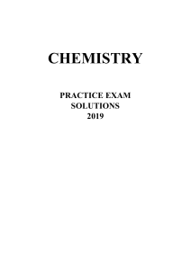 VCE CHEMISTRY SOLUTIONS