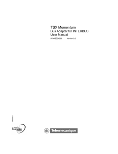 PLC Momentum PLC Interbus (INT) Adapter User Guide 2.0(1)