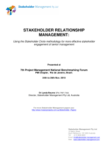 Bourne stakeholder relationship management