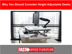 Reasons Why You Should Consider Height Adjustable Desks