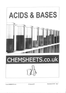 Acids and Bases booklet