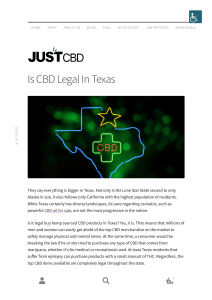 Is CBD Legal In Texas